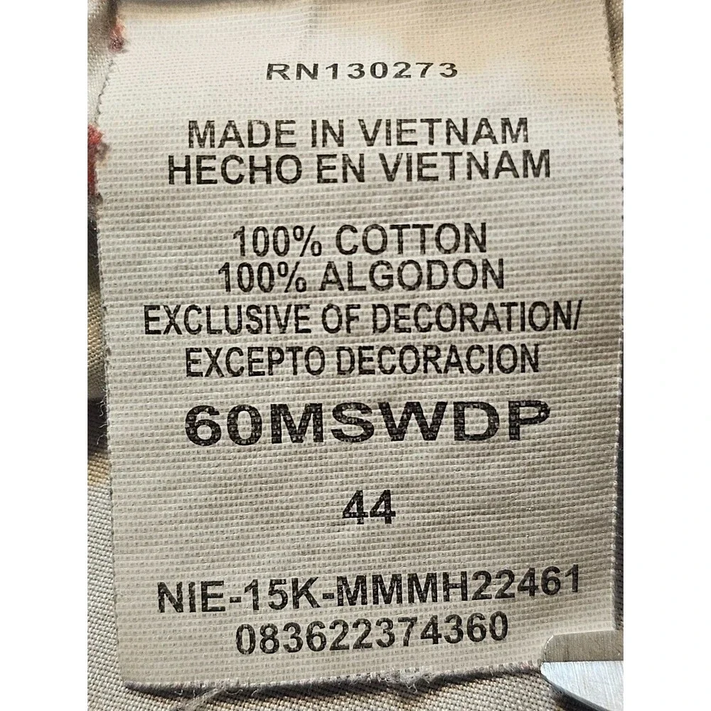 Wrangler Authentic Issue Mens 44 Cargo Shorts Beige Utility Pockets Outdoor Work
